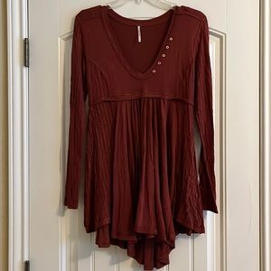free people birdie henley tunic